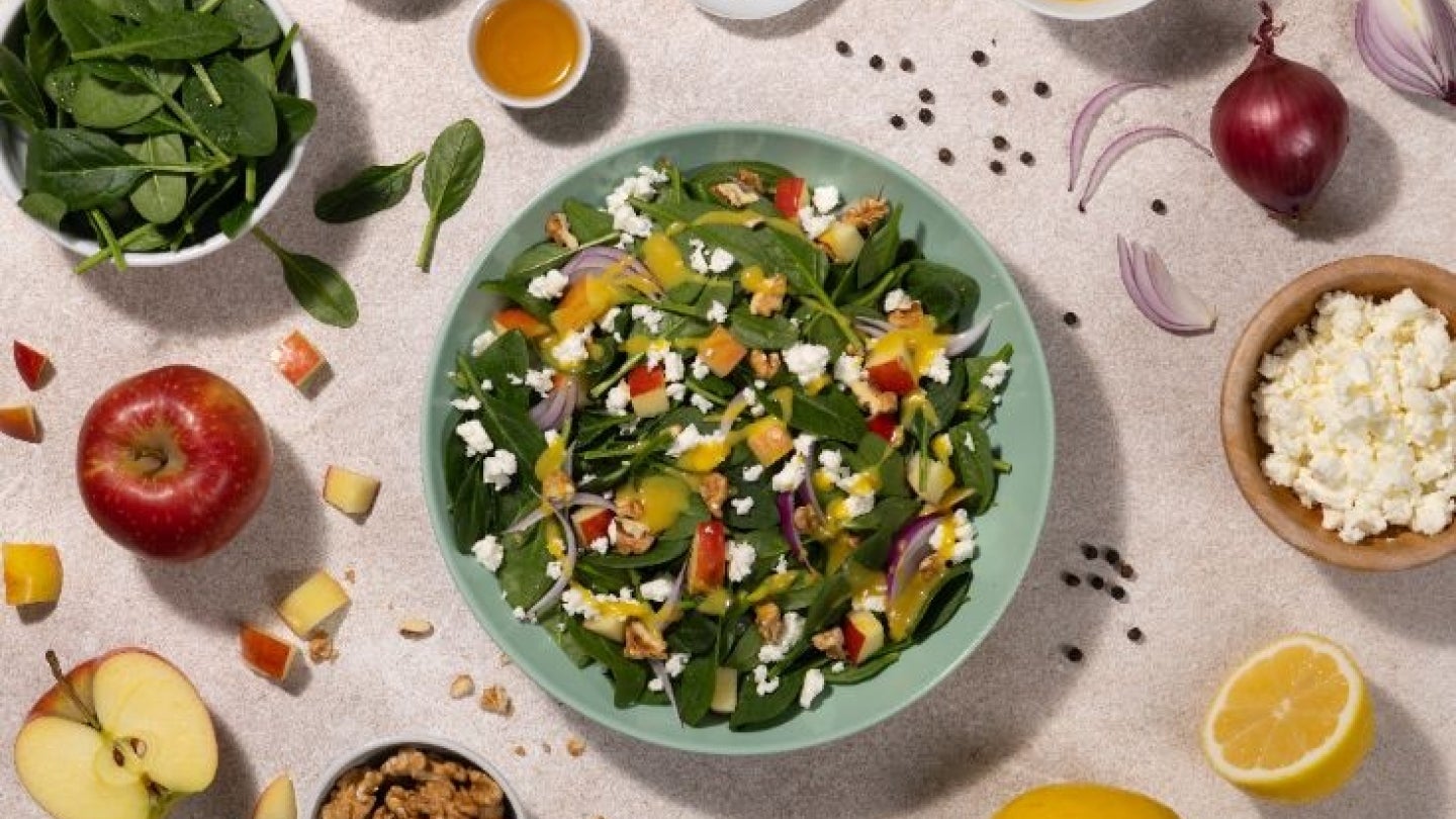 Bild Babyspinat Walnuss Salat