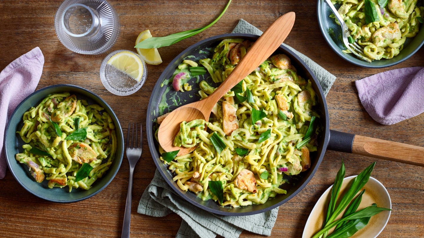 Spätzle Bärlauch Pfanne Spätzle Bärlauch Pfanne