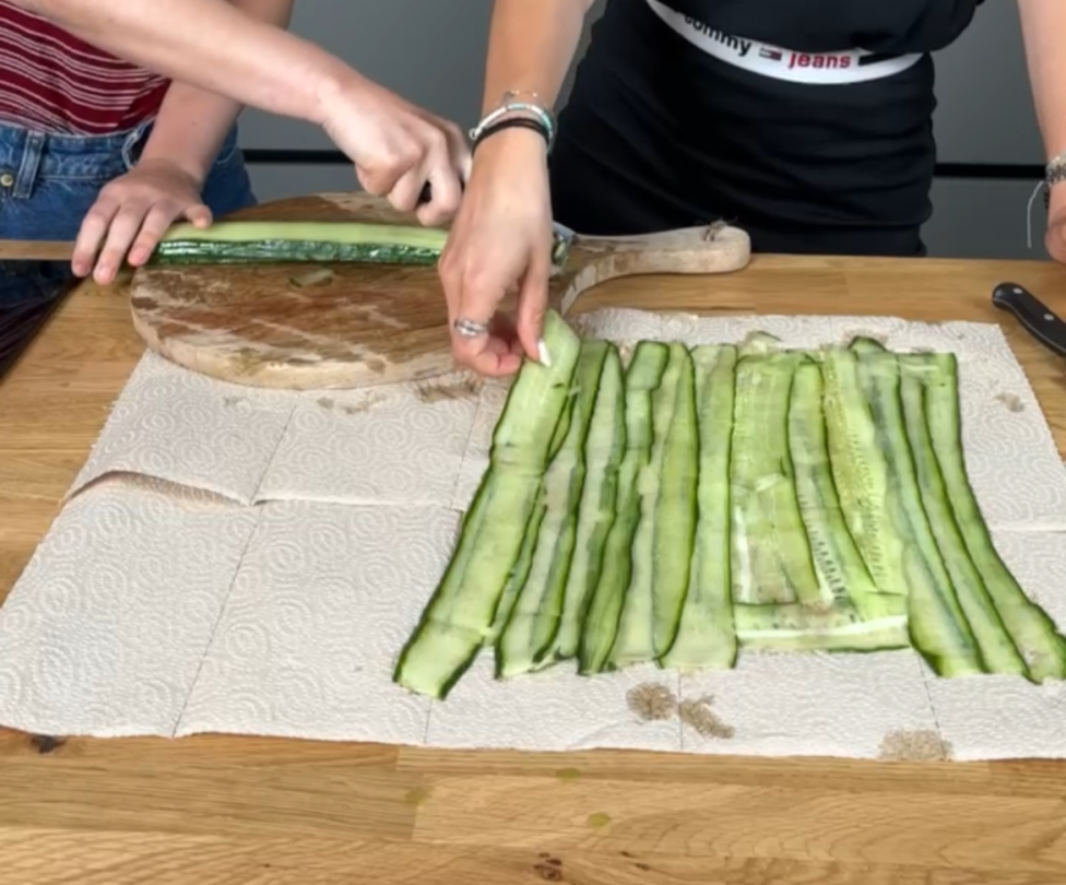 Gurkensushi_Schritt 1