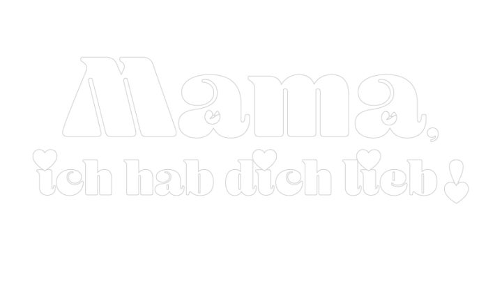 Ausmalbild Muttertag leicht