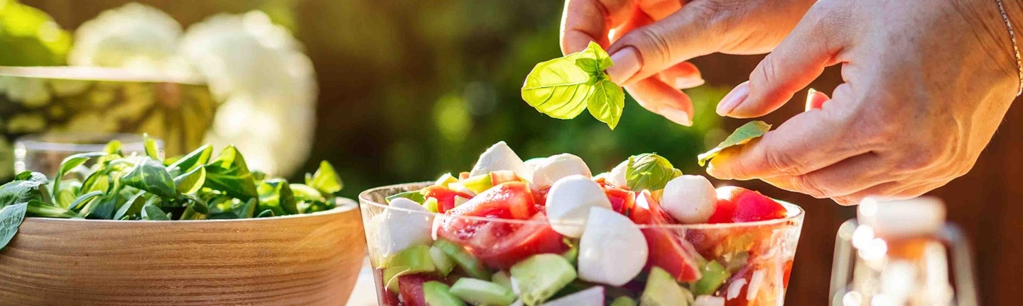 Salat wird gemacht