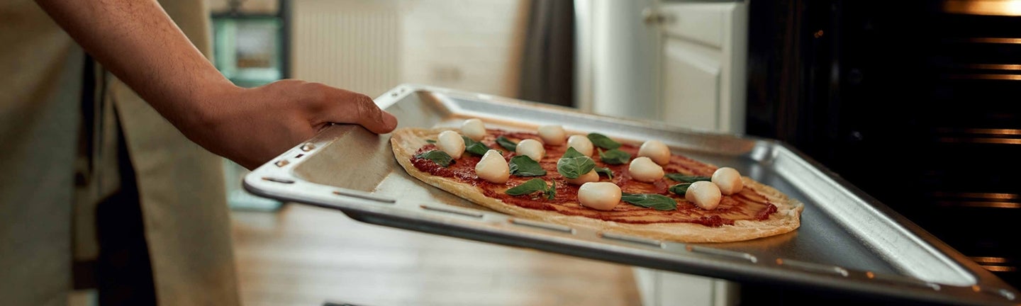 Pizza aufwärmen