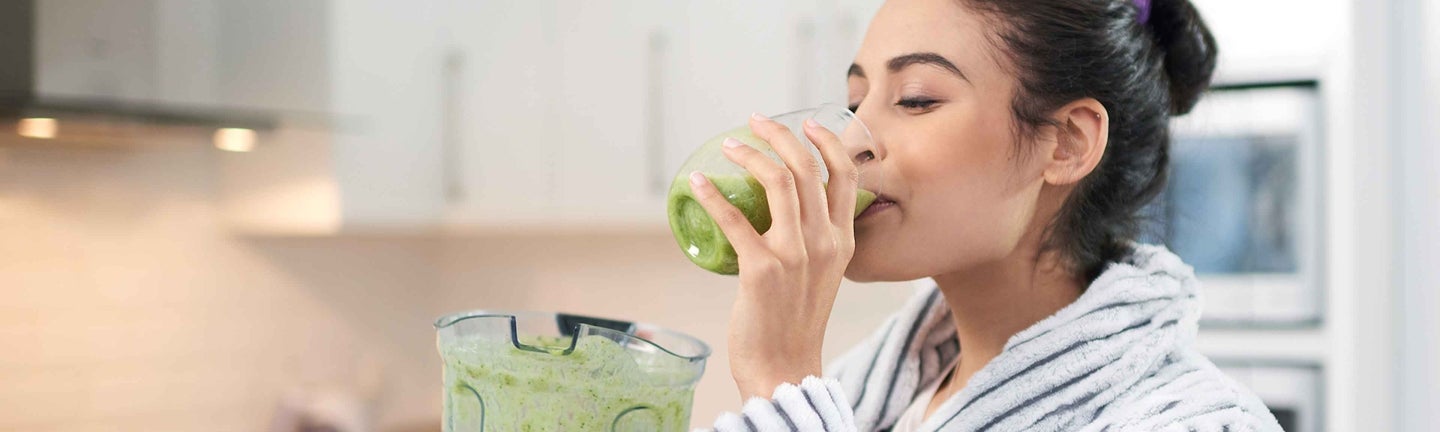 Smoothie trinken grün